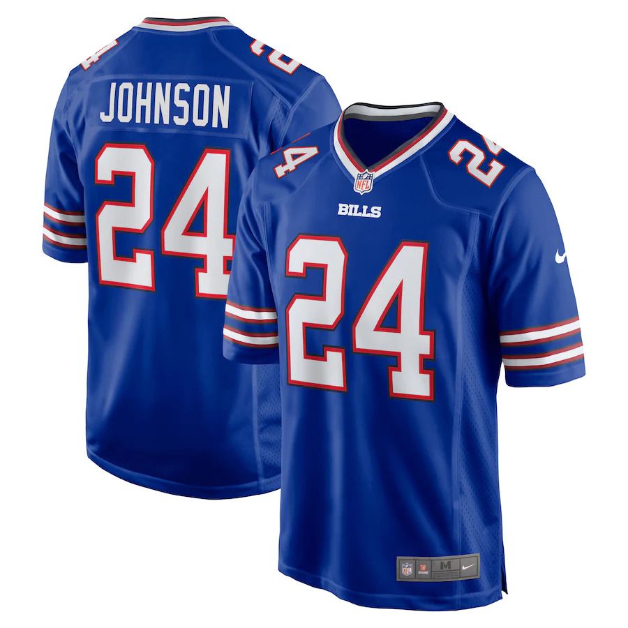 Men Buffalo Bills #24 Taron Johnson Nike Royal Game NFL Jersey